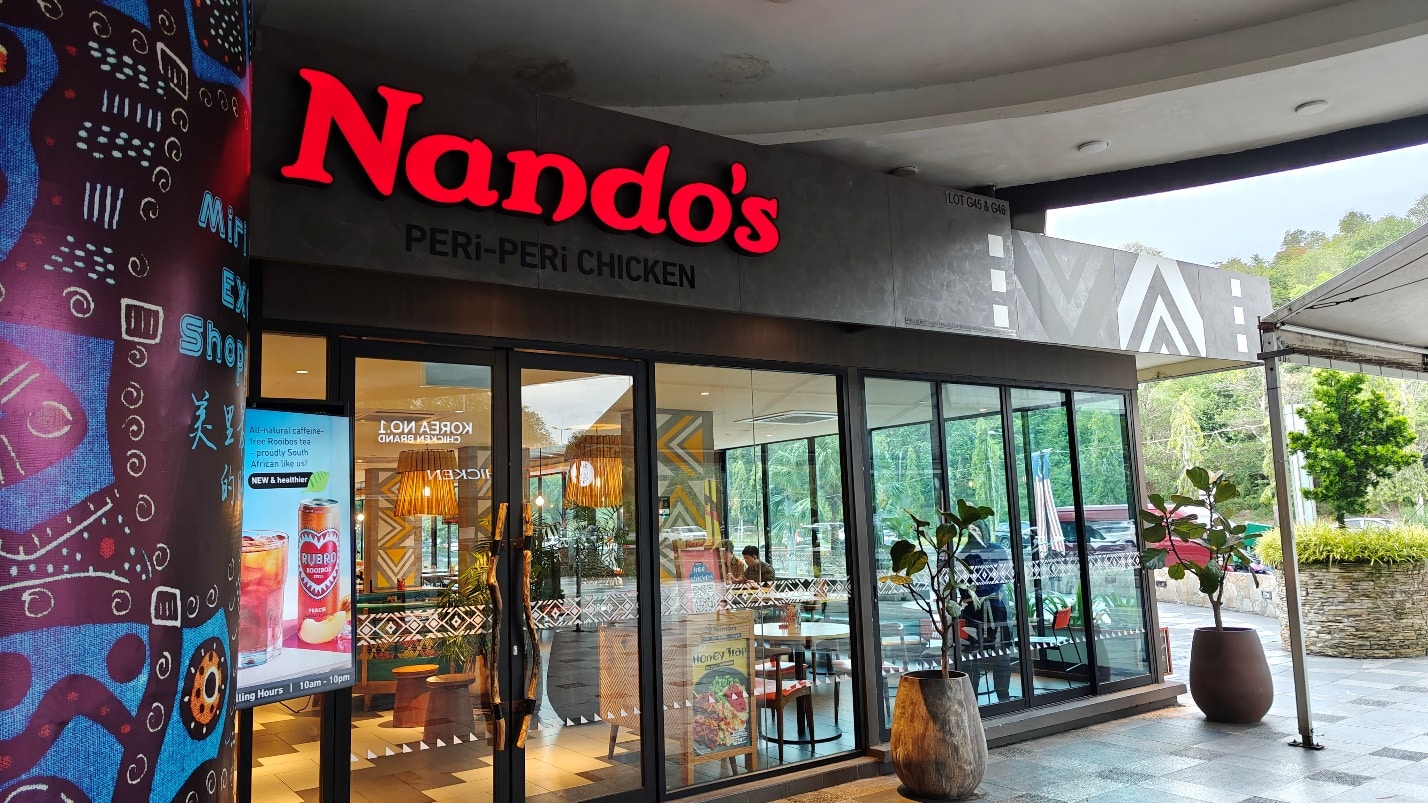 Entrance of Nando’s Bintang Megamall Miri