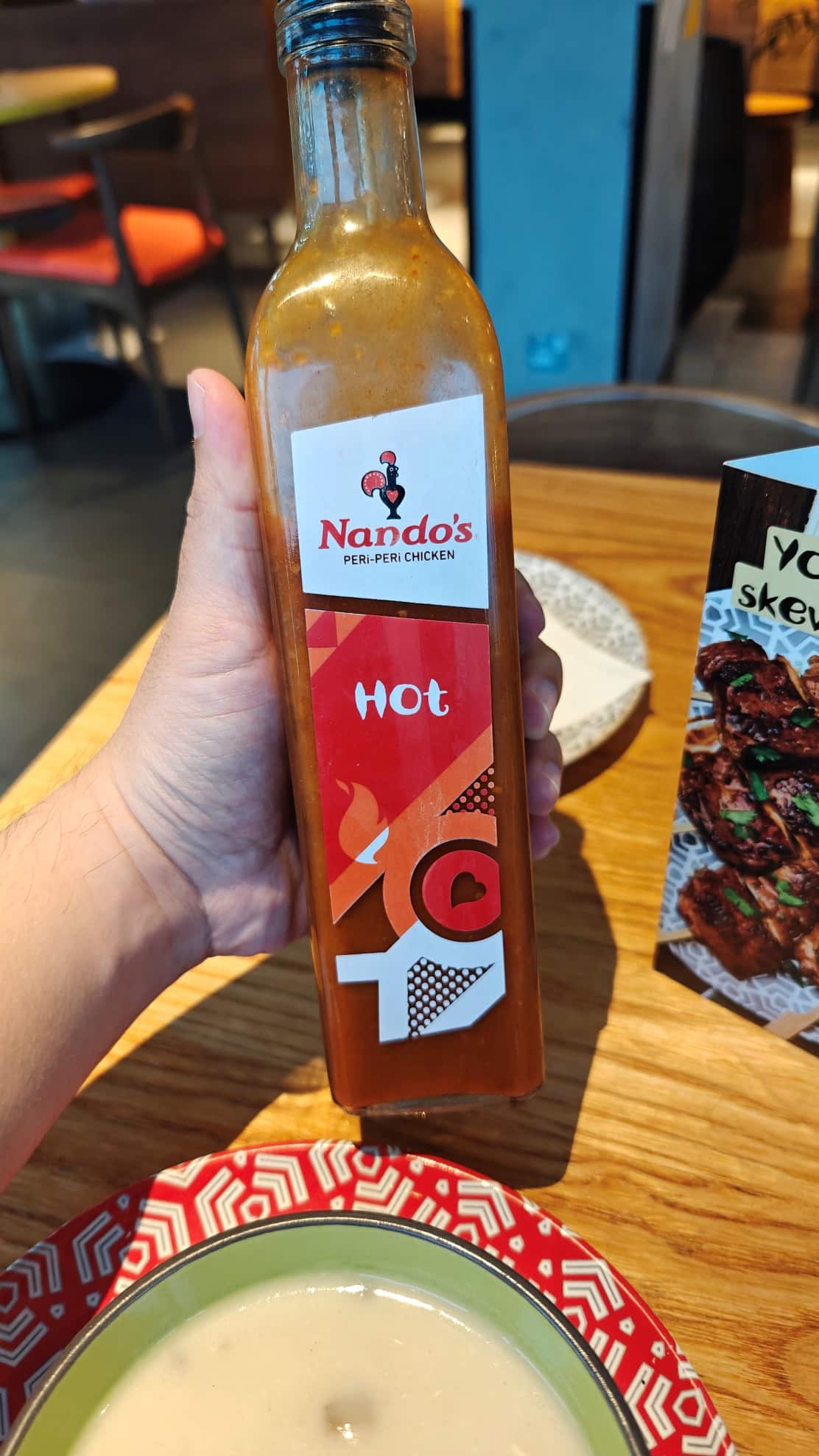 Hot Peri-peri sauce at Nando’s