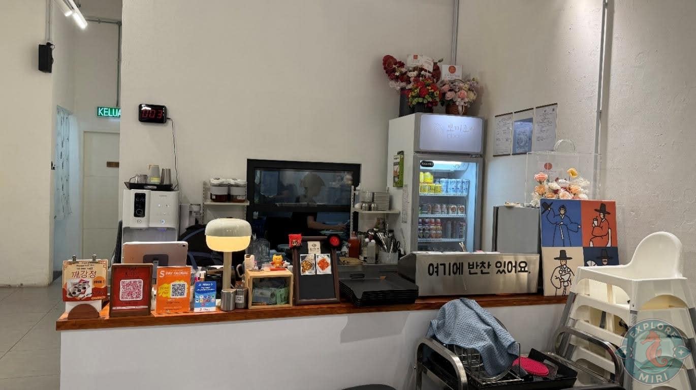 Bbokki Joa Korean Restaurant Miri counter