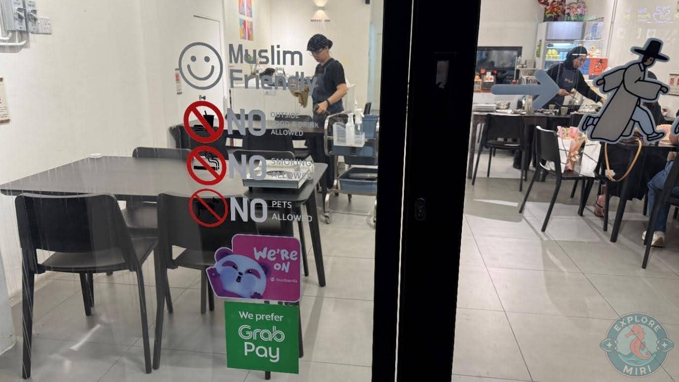 Bbokki Joa Korean Restaurant Miri entrance