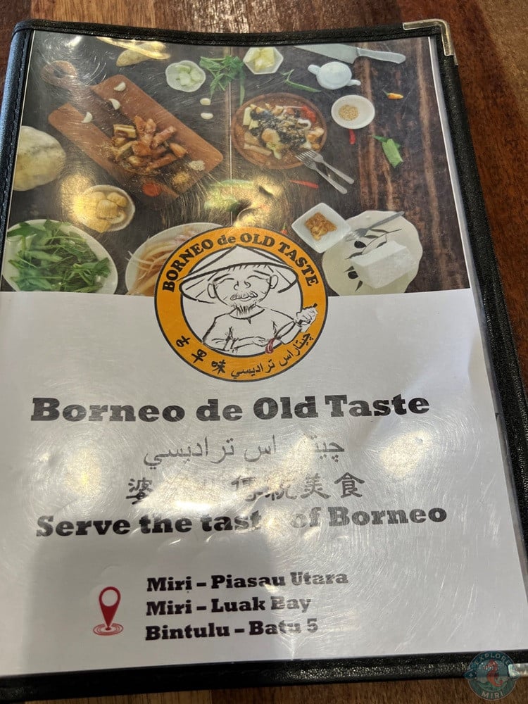 Borneo de Old Taste Menu