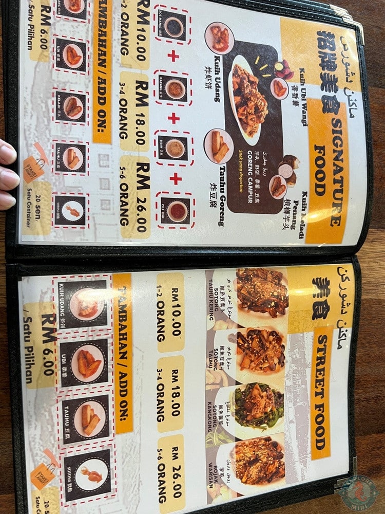 Borneo de Old Taste Signature Food Street Food Menu