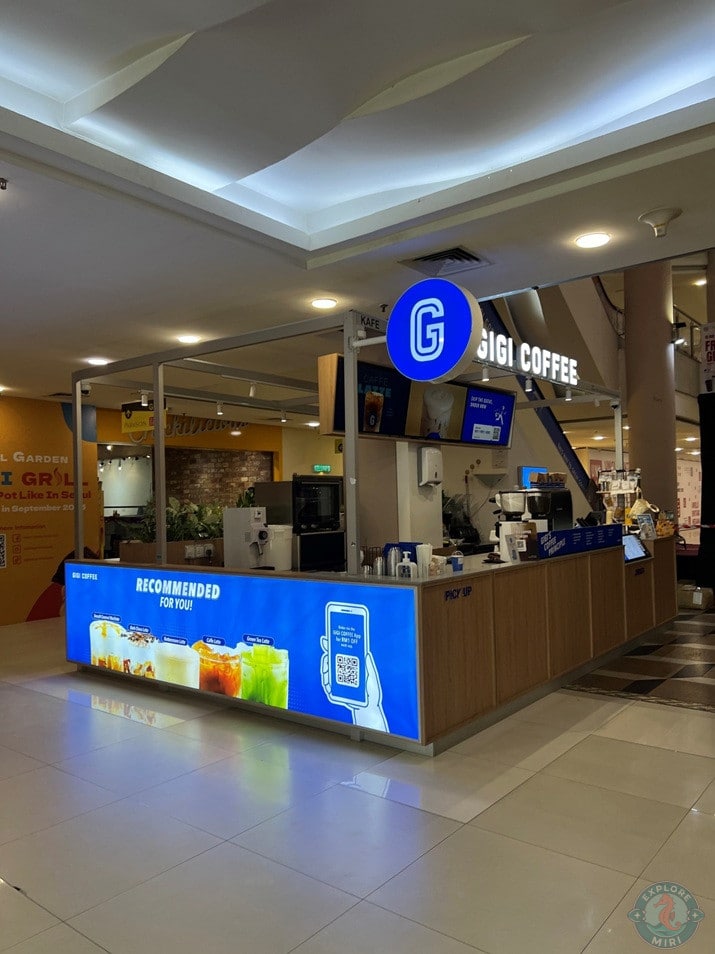Gigi Coffee Bintang Megamall Stall Side View