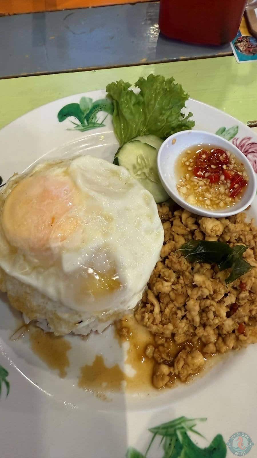 Kra Paw Chicken rice