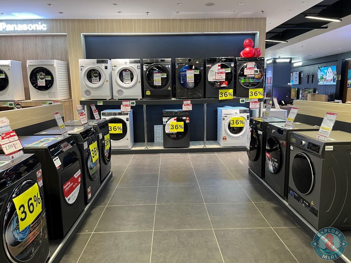 More Washing Machine brands were shown on shelves