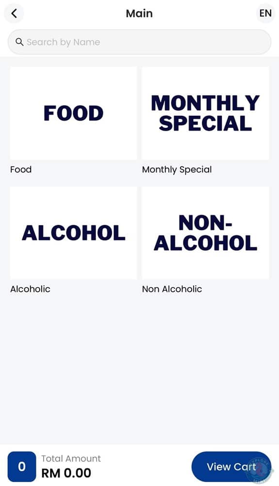 Recharge Miri Menu Categories