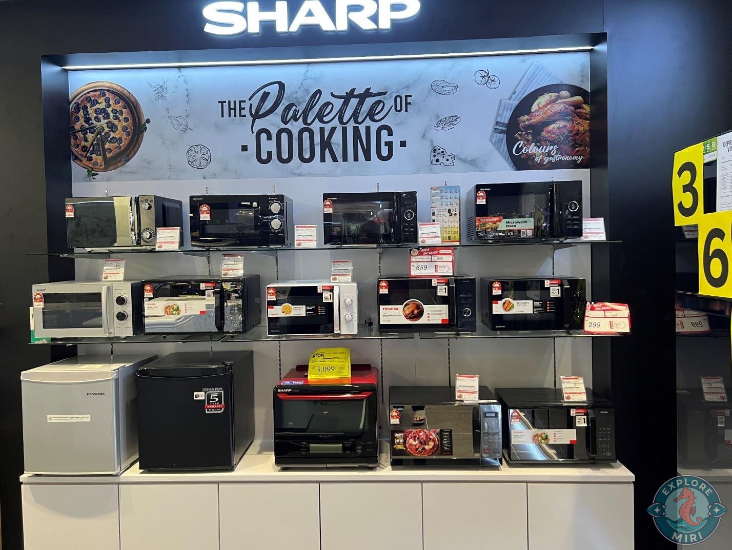 Sharp had a neat Kitchen Appliance display
