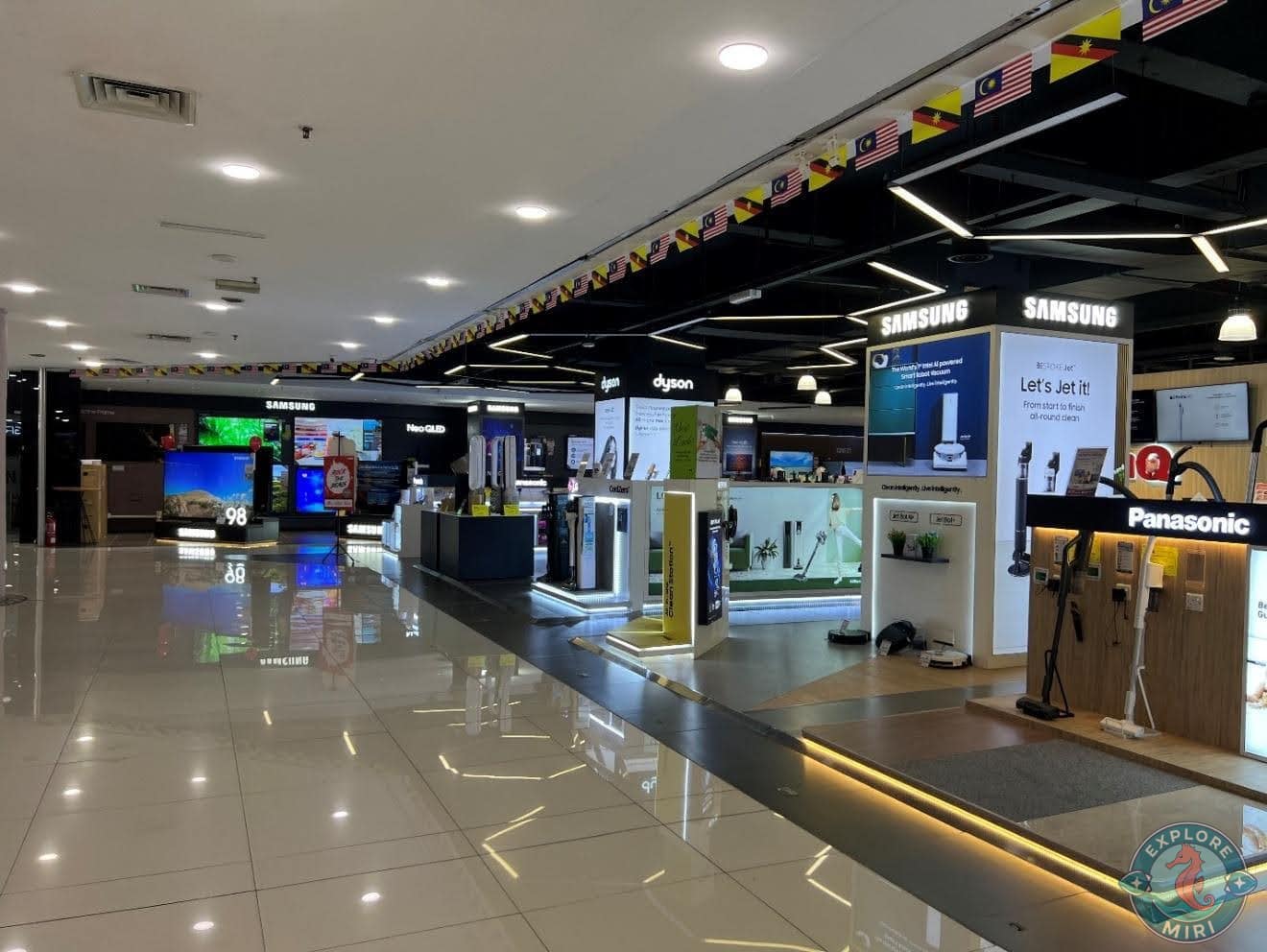 Some brands had their own dedicated displays