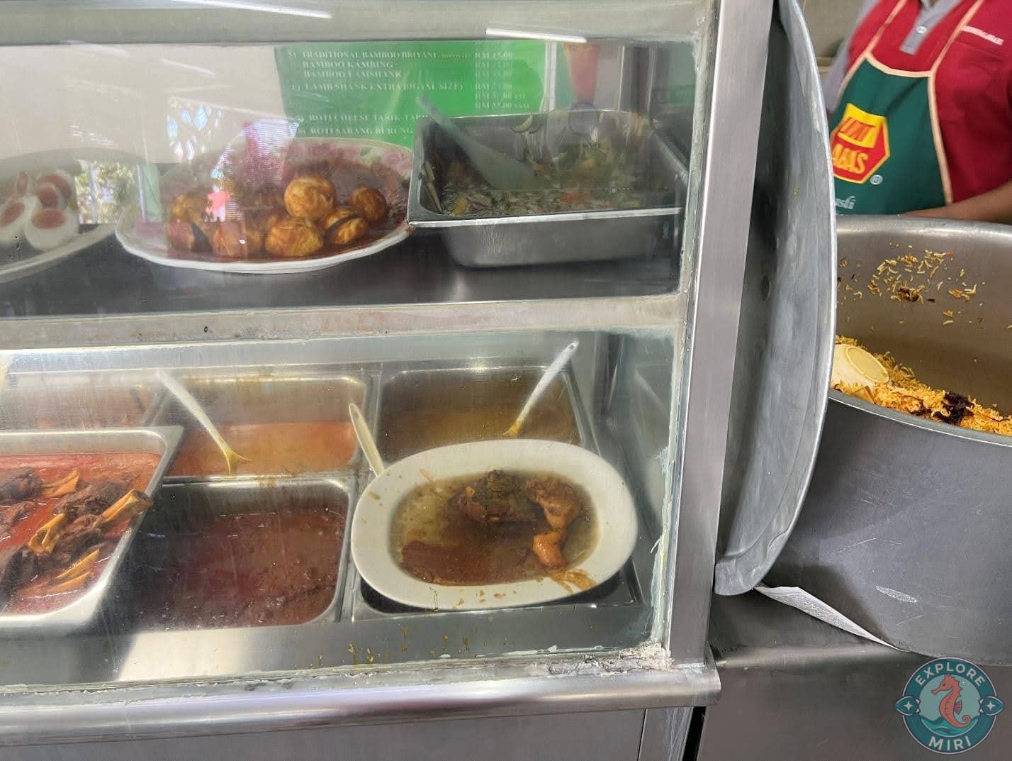 boiled eggs covered in sauce