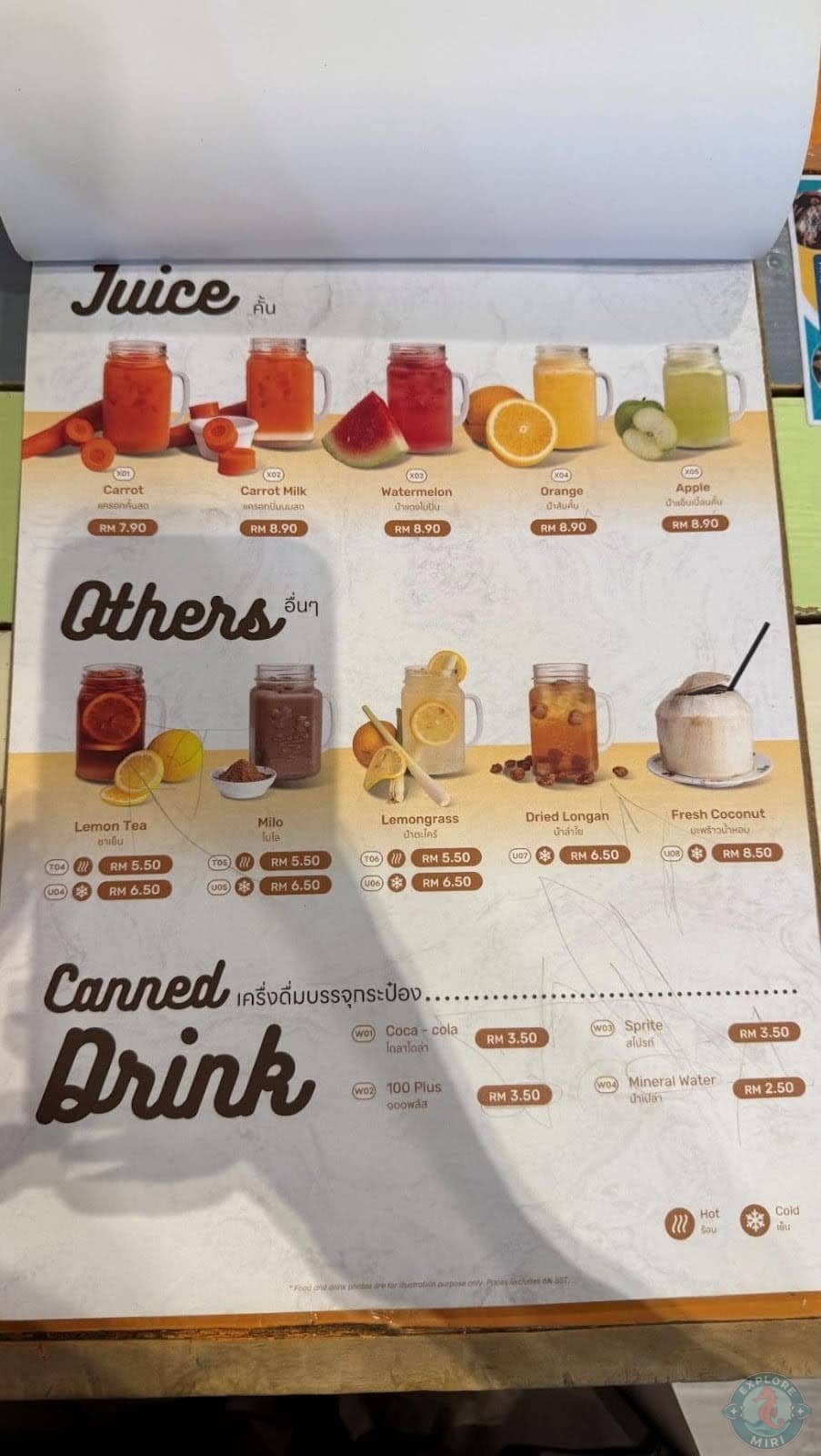 drinks menu again