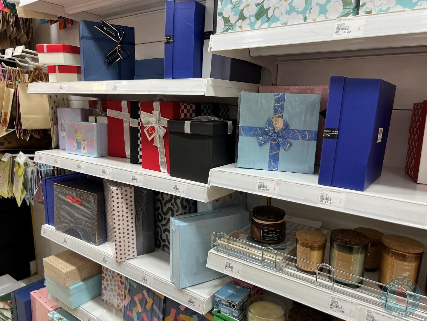 gifting boxes along with scented candles