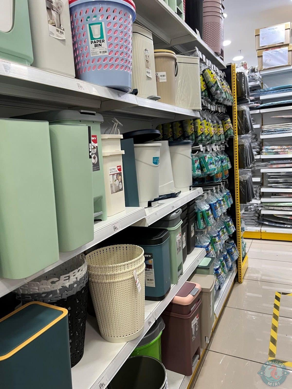 plastic buckets and dustbins