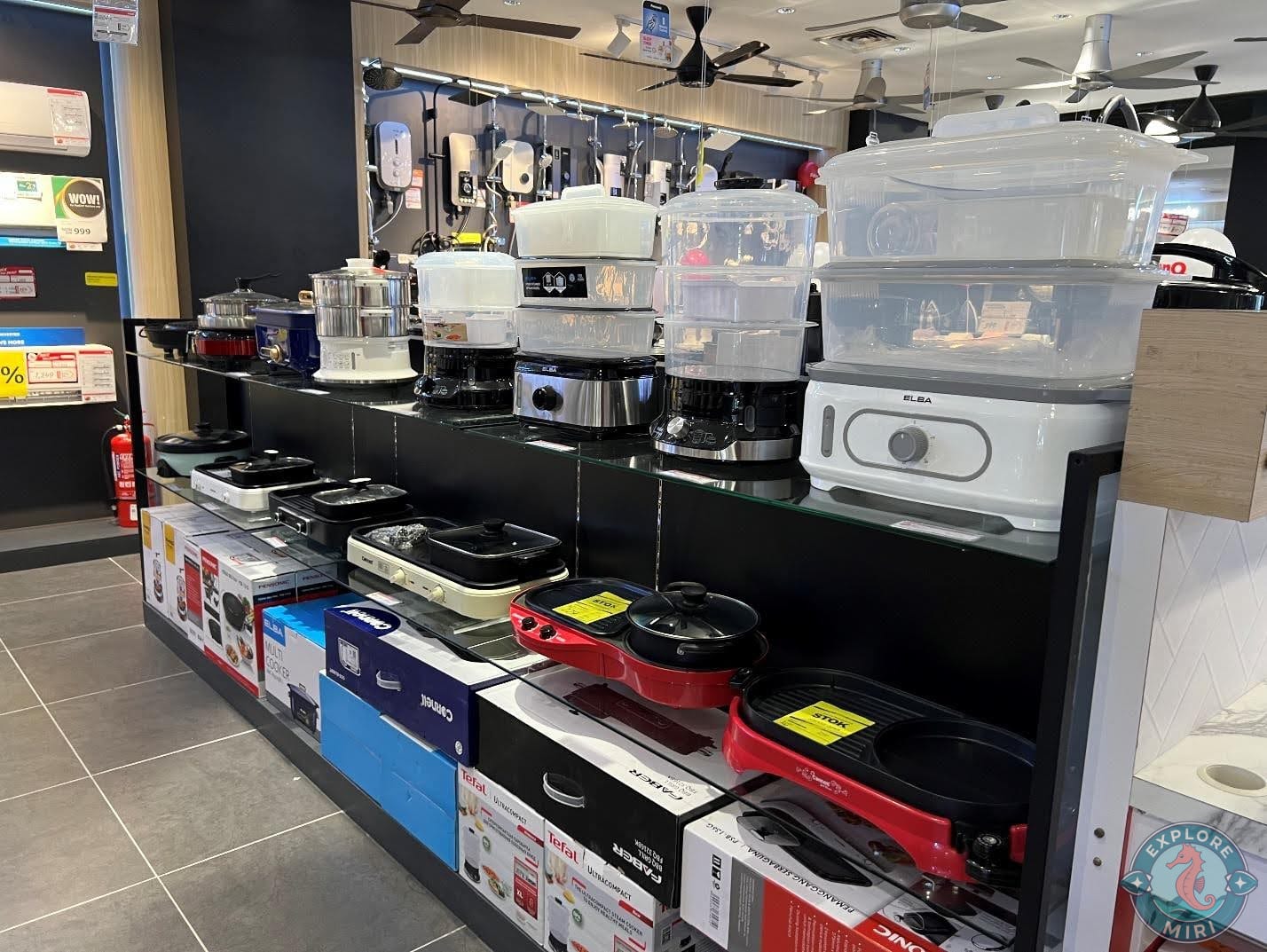 various steam cookers and other steaming and cooking combos