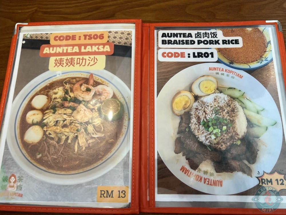 Auntea Kopitiam Marina Laksa Braised Pork Rice Menu 20