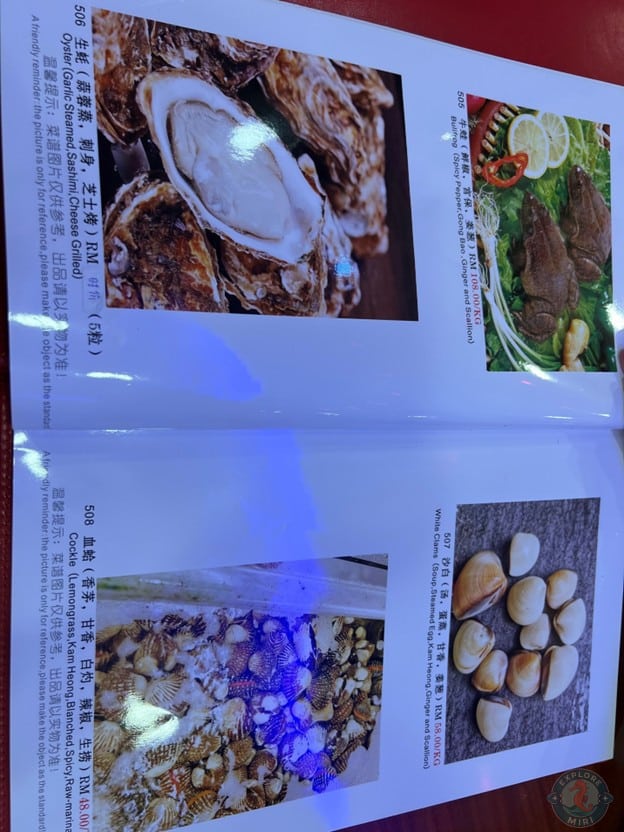 Bullfrog, Oysters, Clams