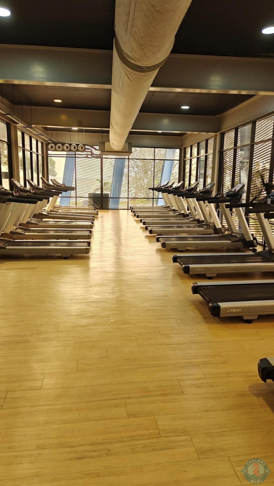 Each machine was spaced out to avoid cluttering