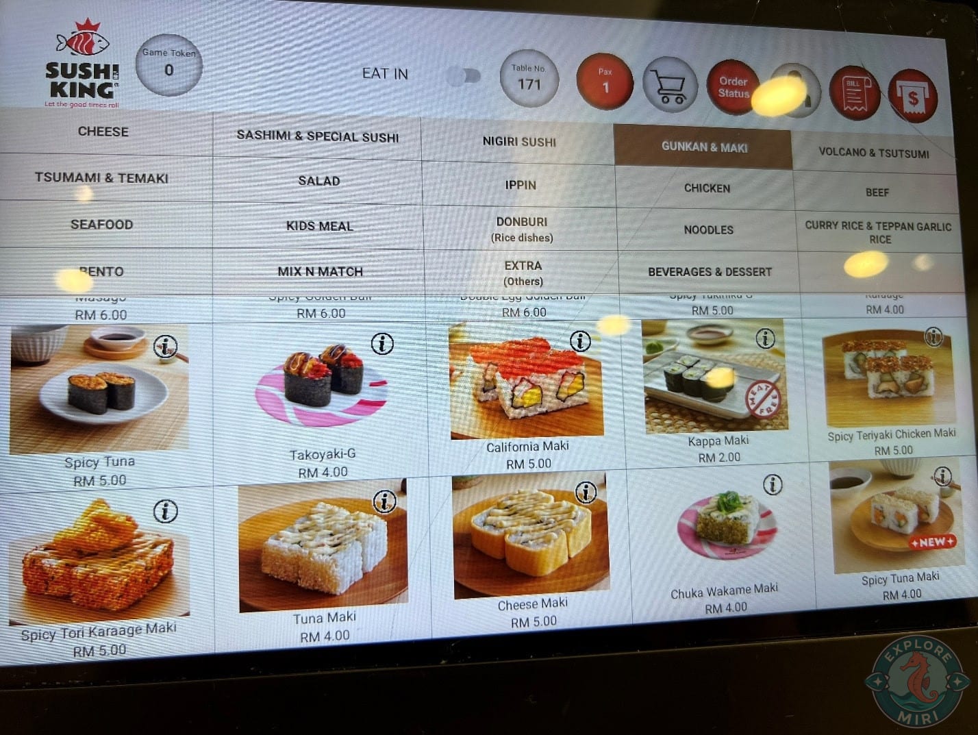 Gunkan and Maki menu again