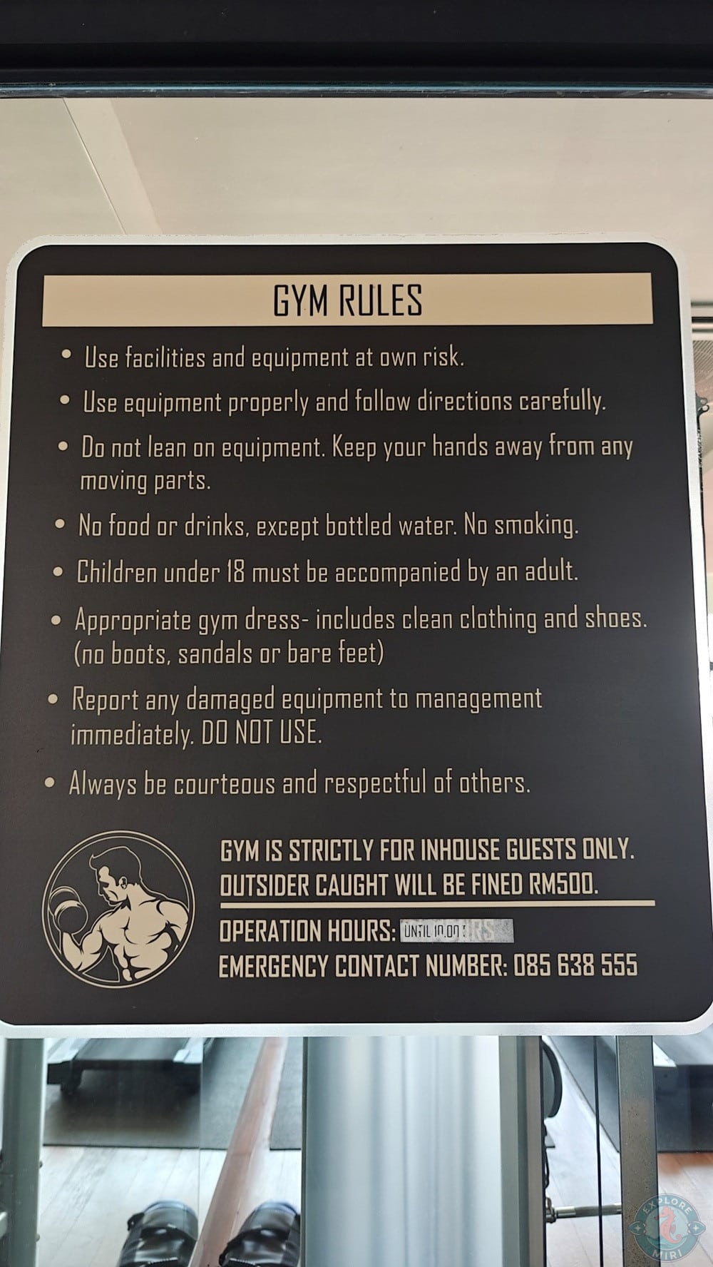 Jinhold Hotel Miri Gym Rules 18