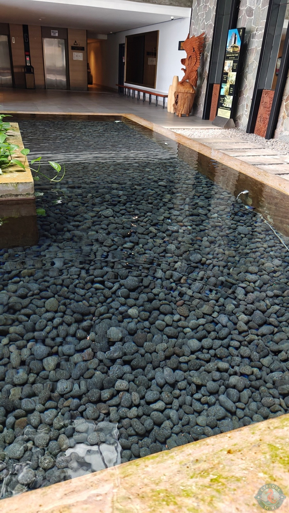 Jinhold Hotel Miri Indoor Pond with Tree
