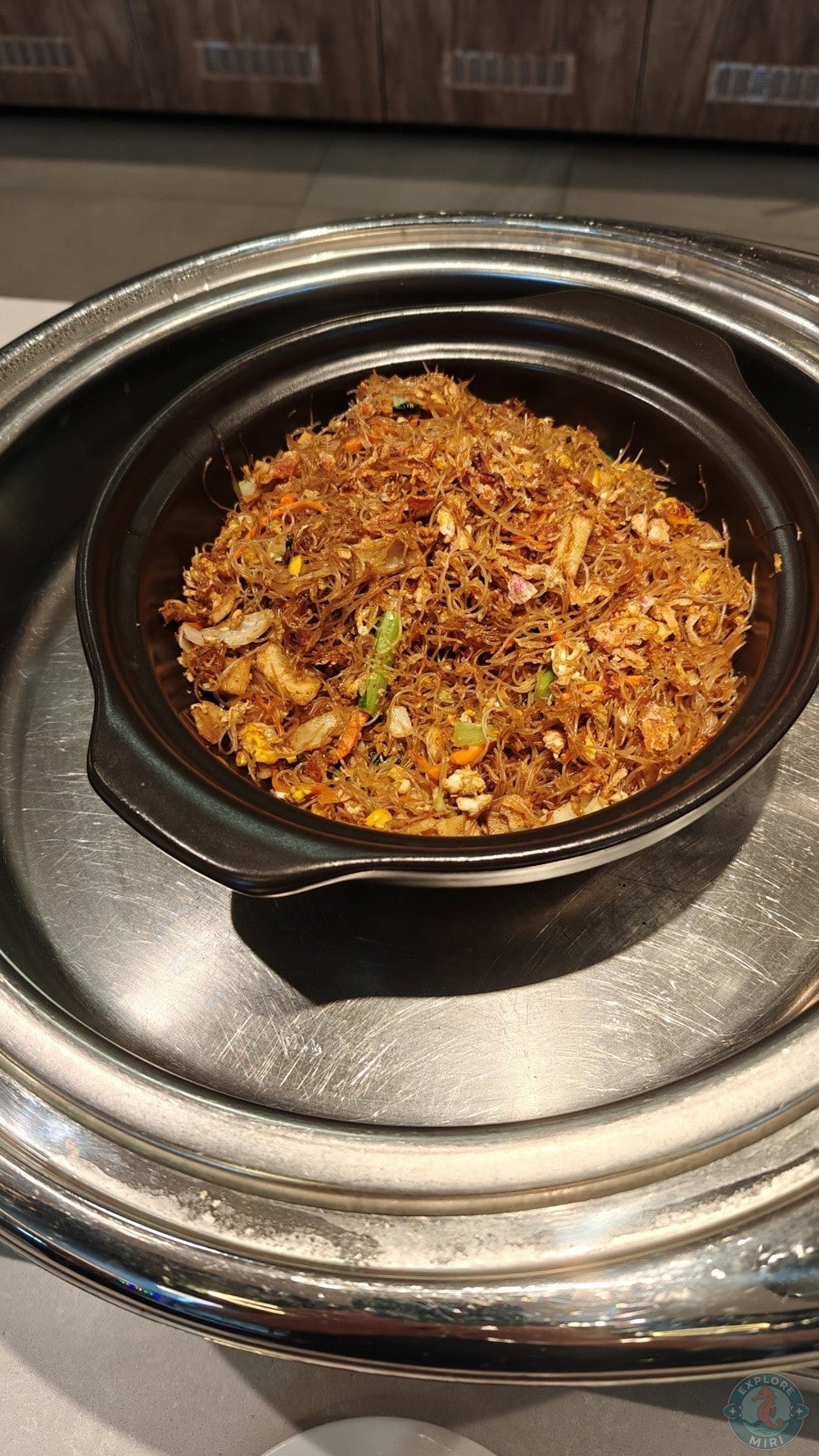 Jinhold Hotel Miri Restaurant Mak Breakfast Buffet Local Fried Bee Hoon 9