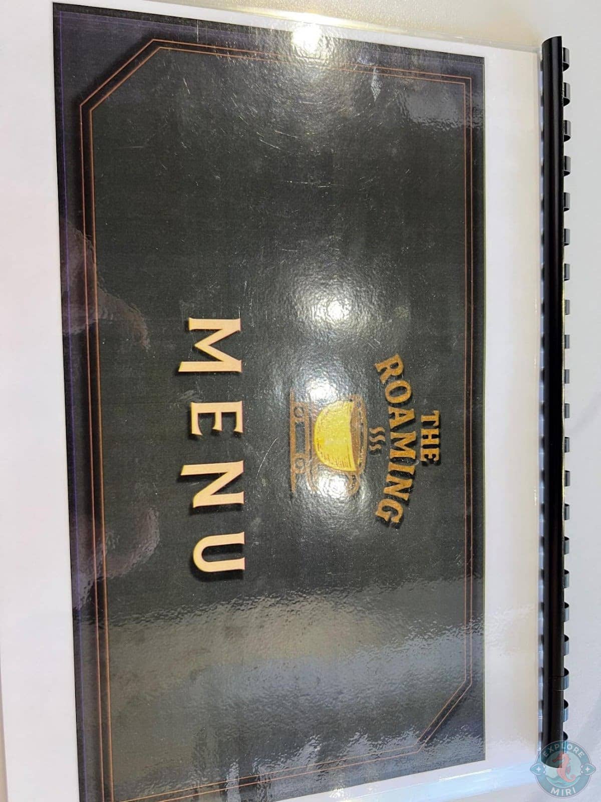 Menu of The Roaming Café