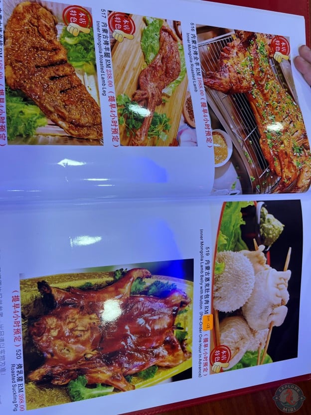 Roasted dishes like Lamb, Mutton, Beijing Duck and Suckling Pig