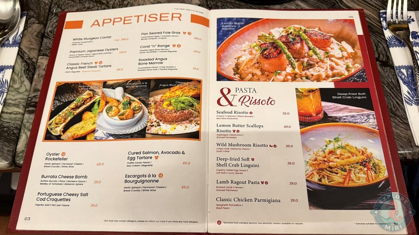 appetizers menu