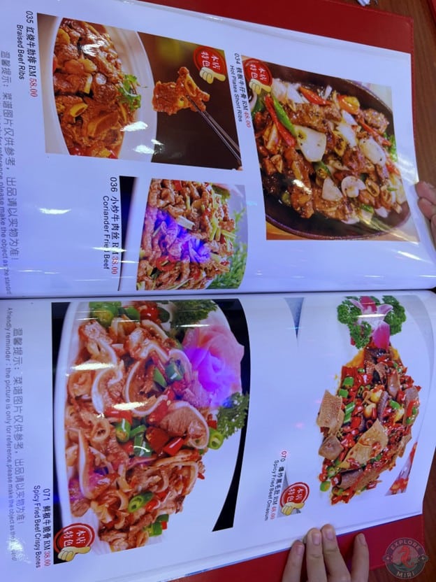 beef options in deep fried and braised variants