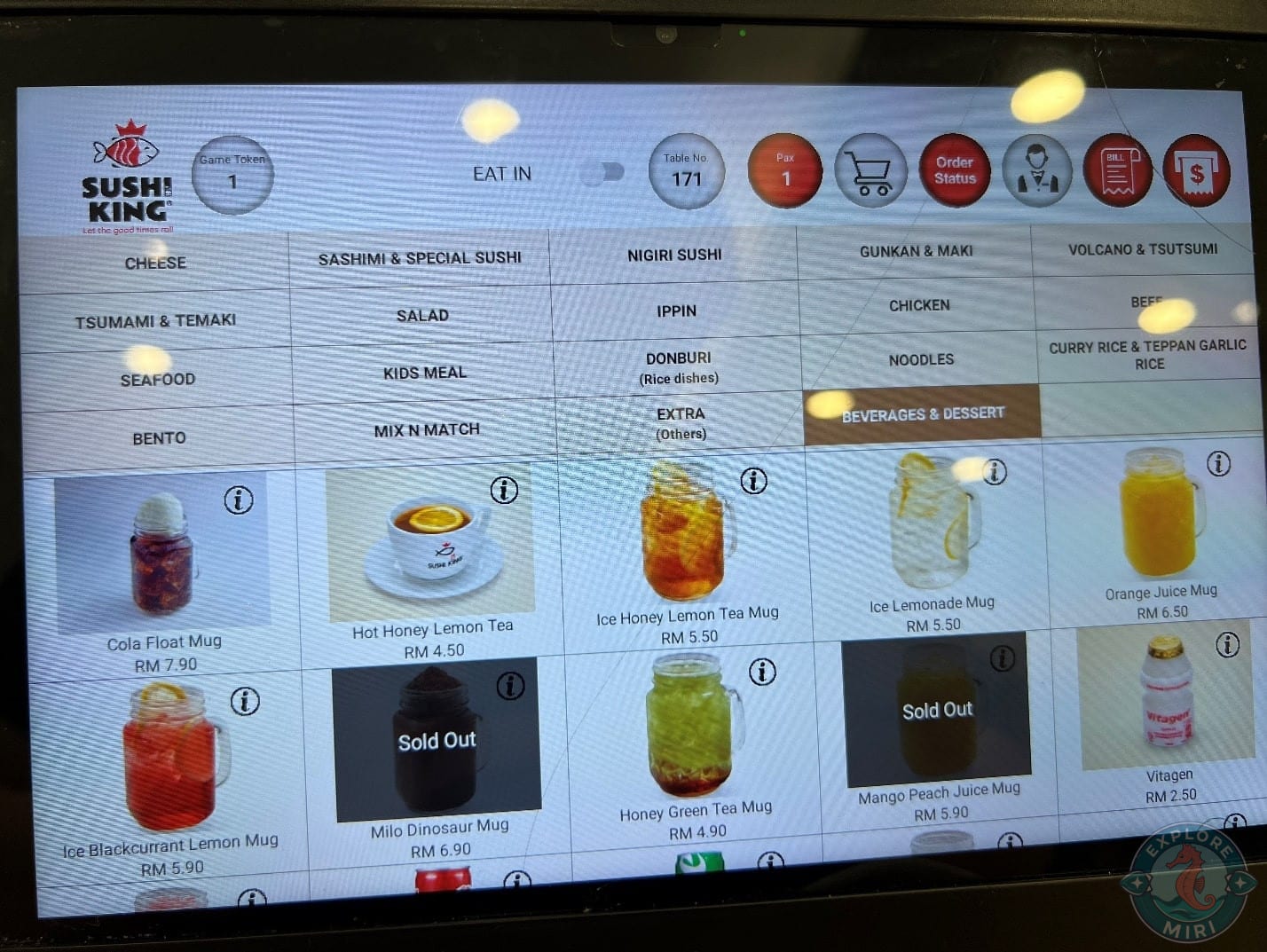 beverage and dessert also