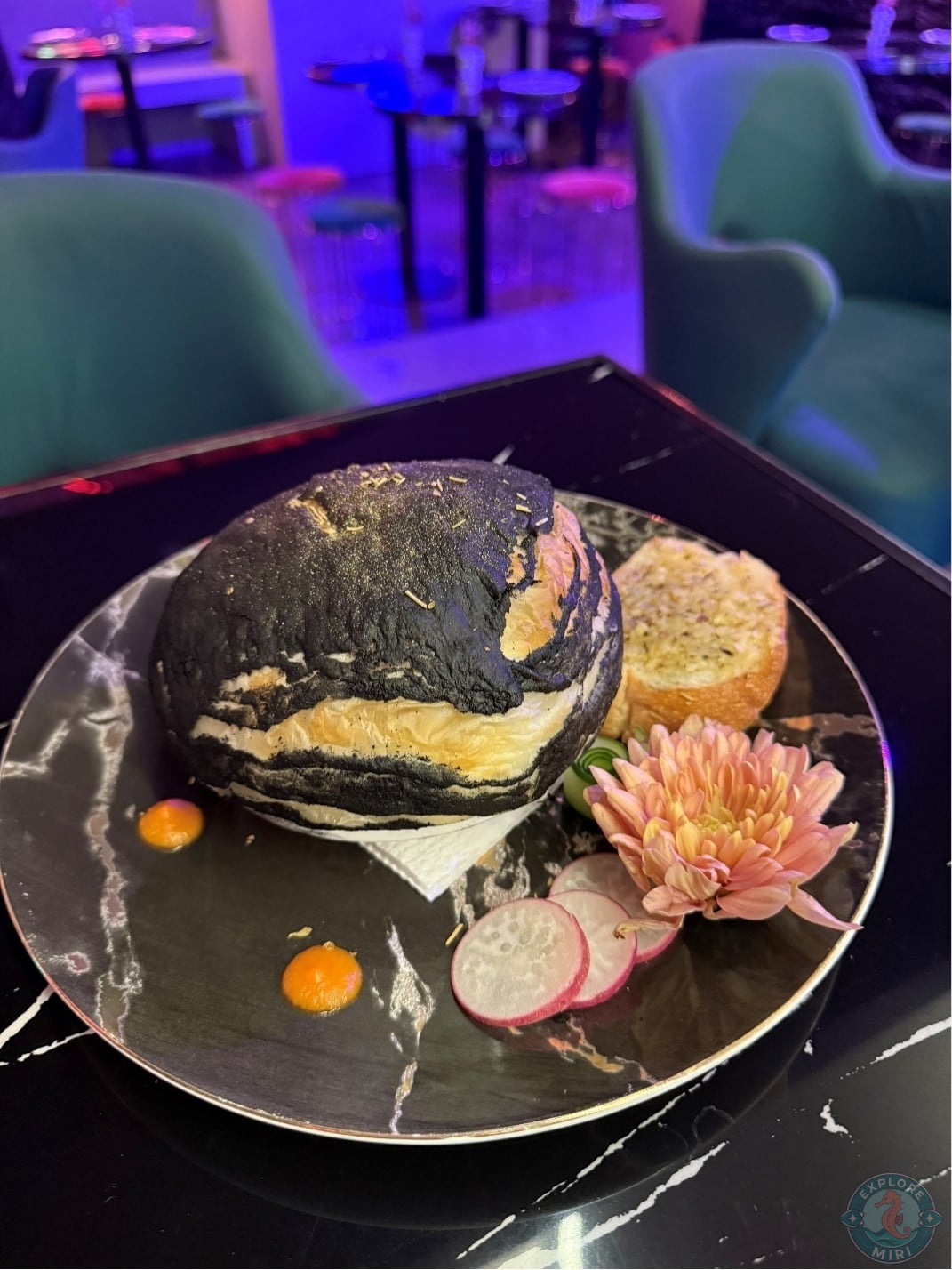 black roti stuffed mushroom