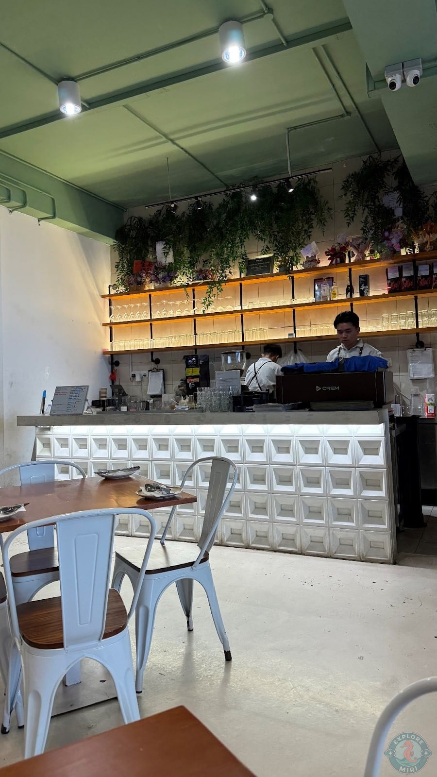 counter inside Akar Restaurant Miri