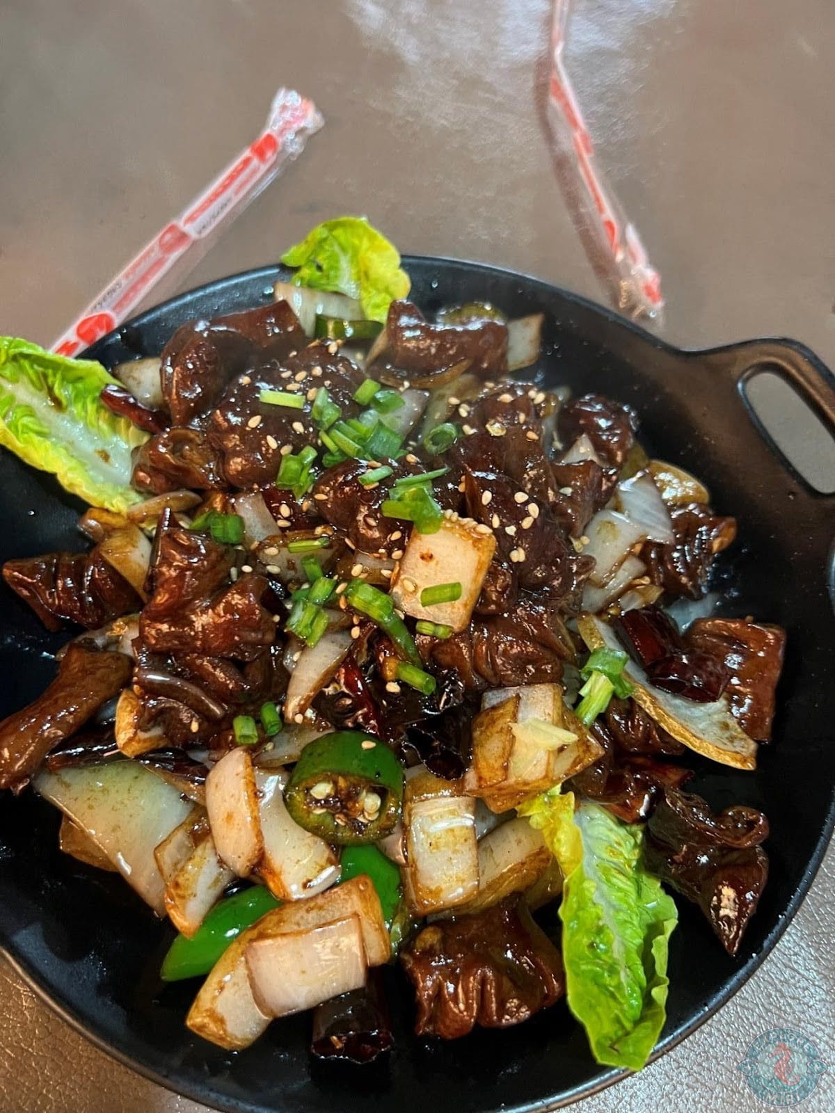 fried pork intestine