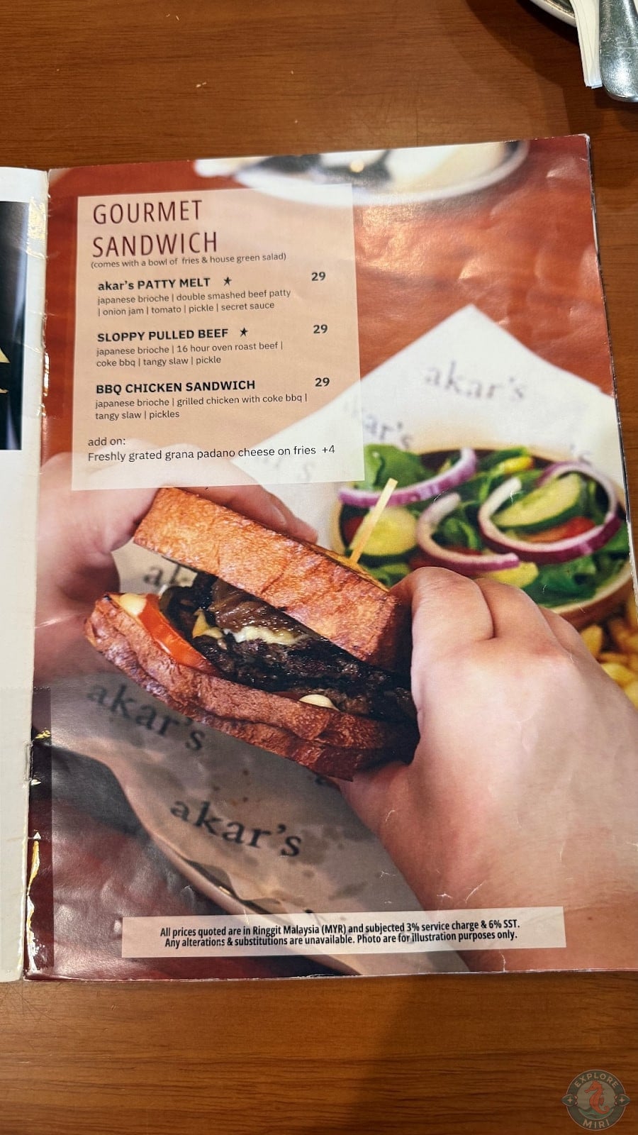 gourmet sandwich section