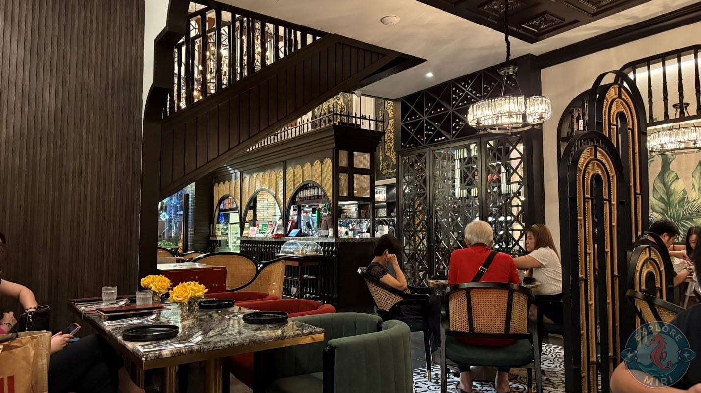 guests dining inside