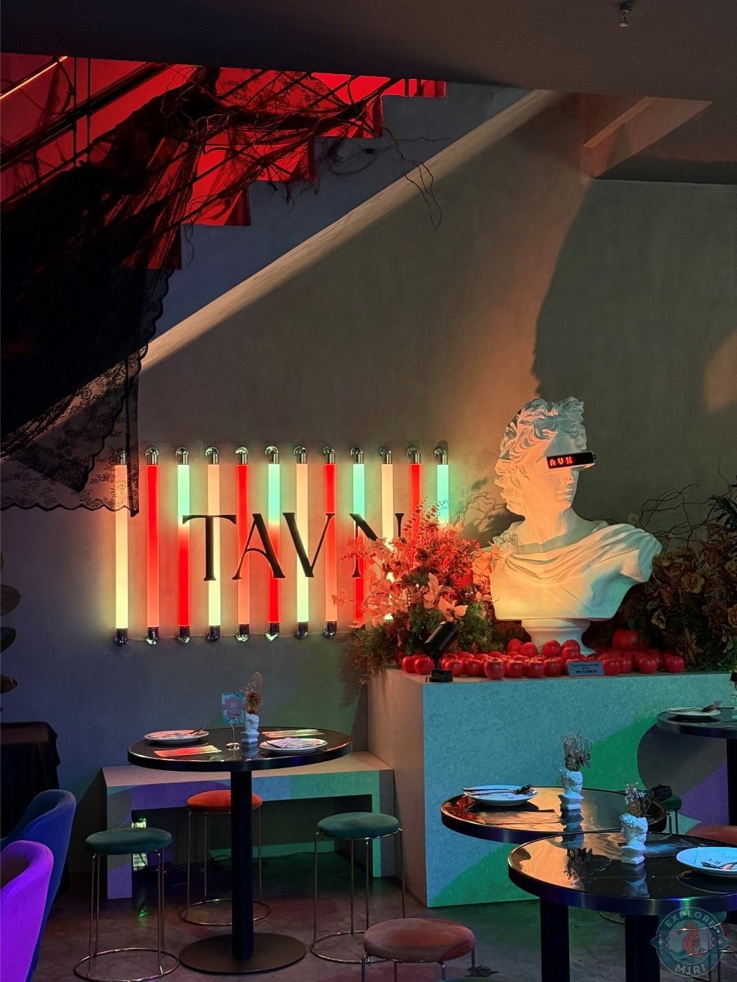 inside TAVN in Miri Times Square