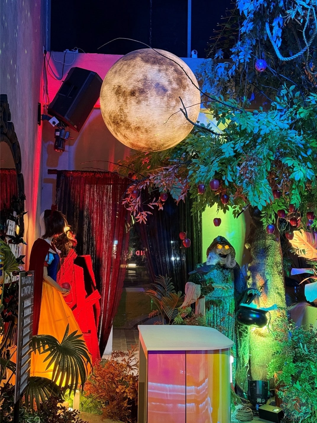 place was so heavy with decoration