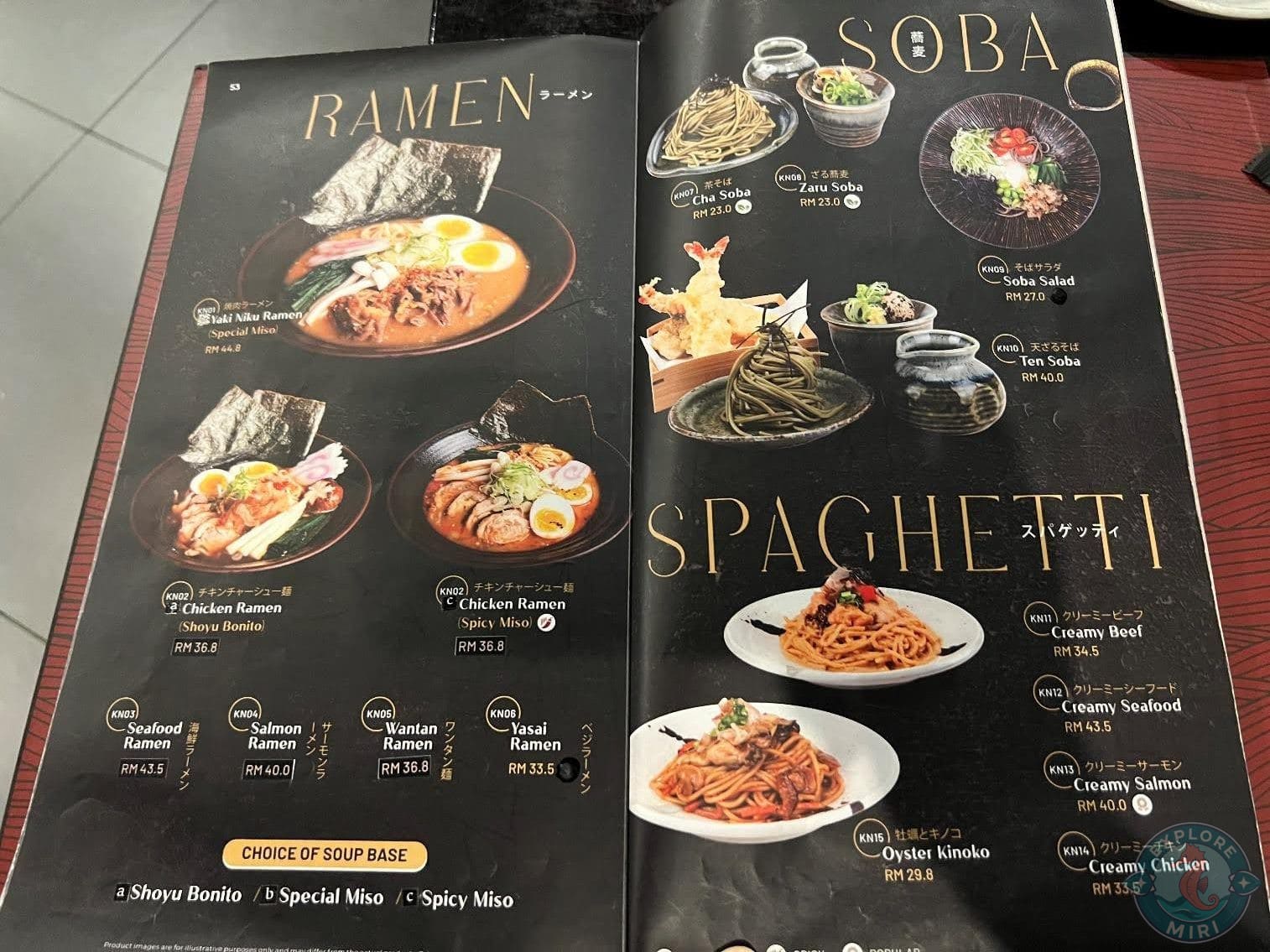 ramen, soba and spaghetti