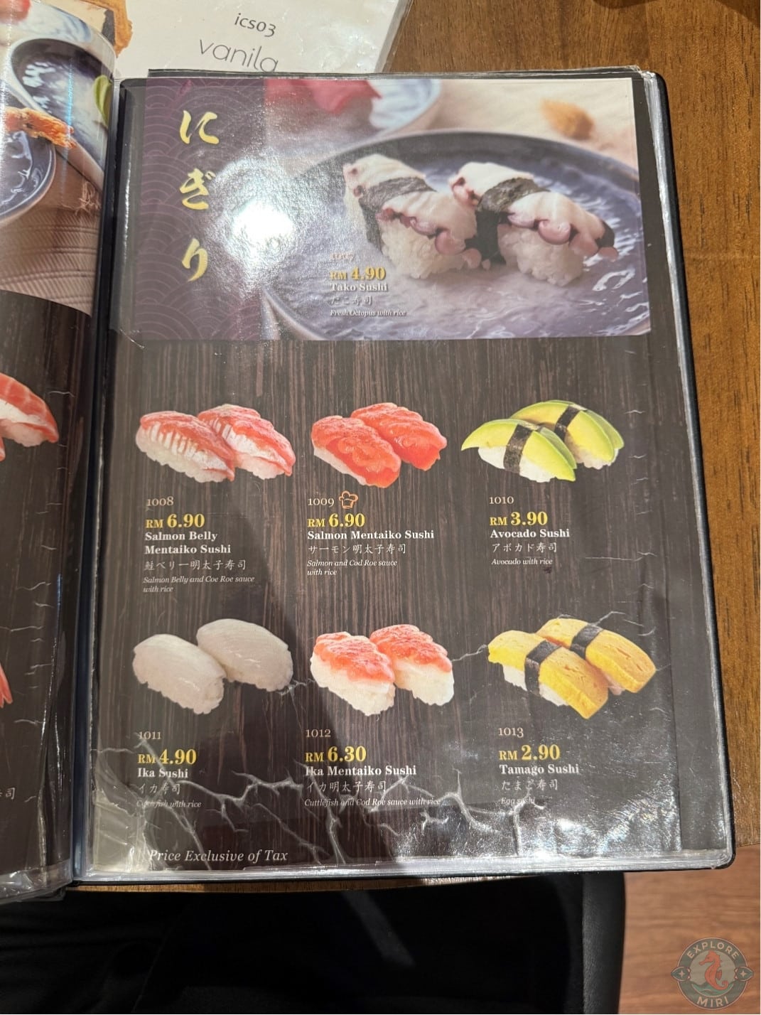 rice sushi variants