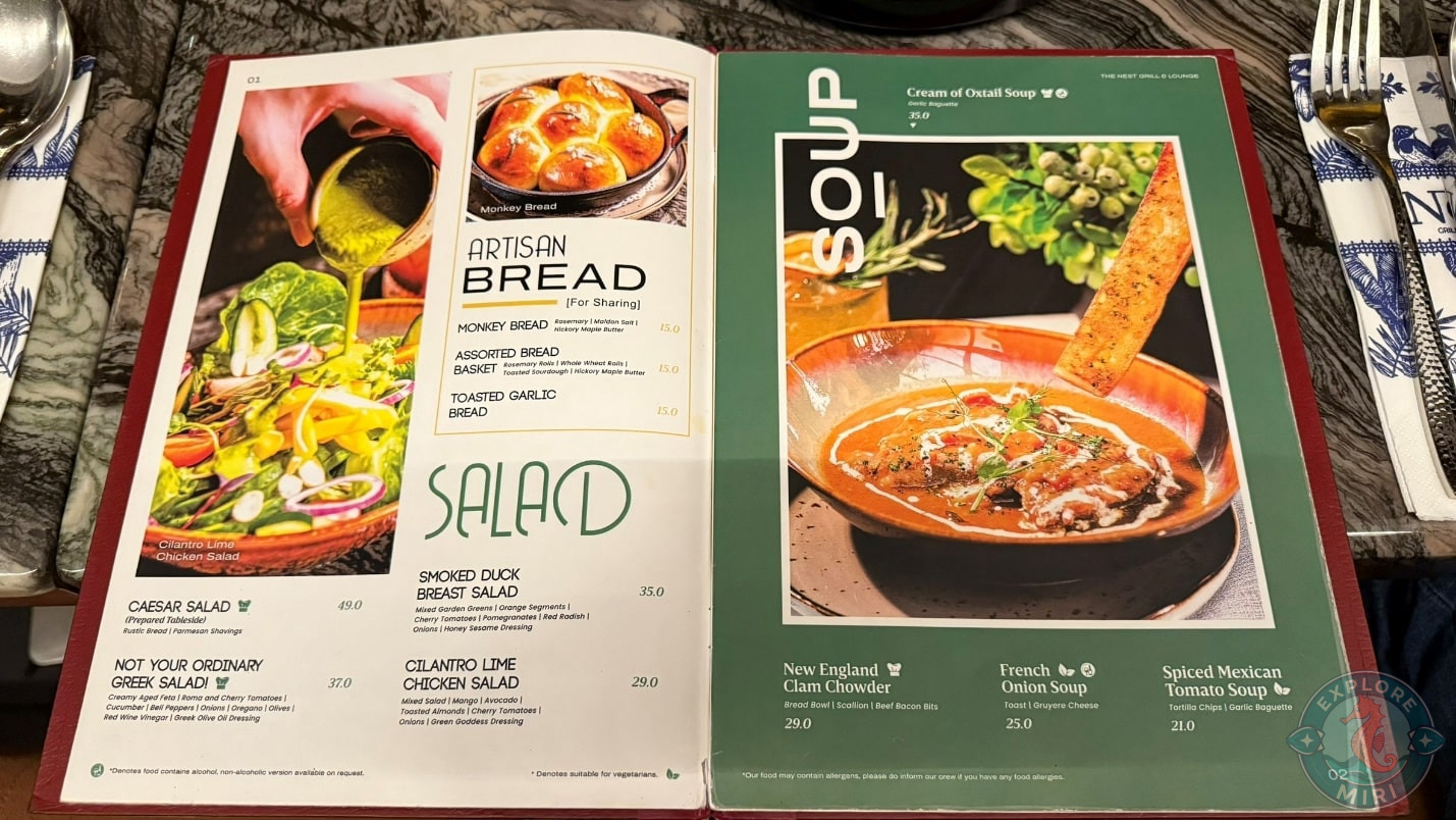 salad and soup menus