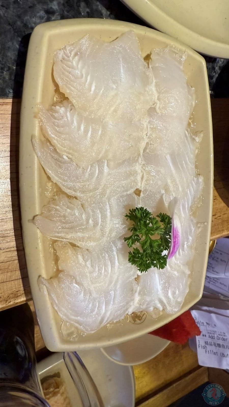 slices of fresh fish