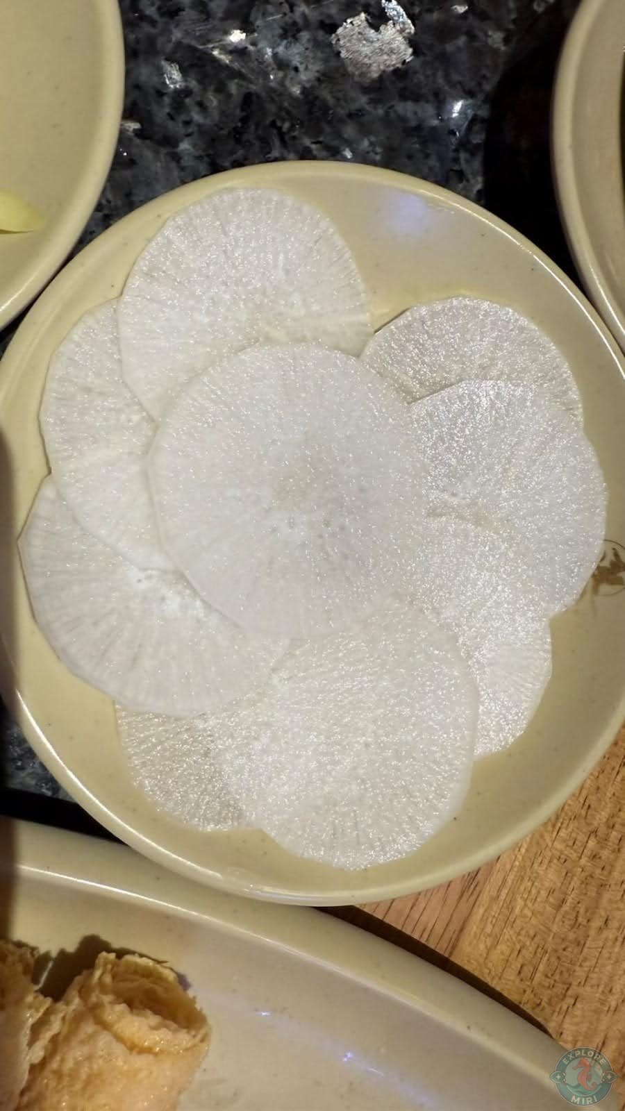 slices of fresh veggie