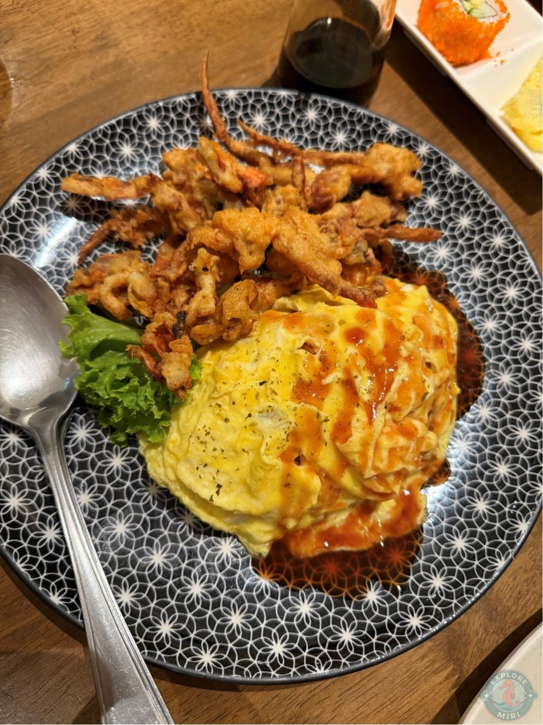 softshell crab omurice