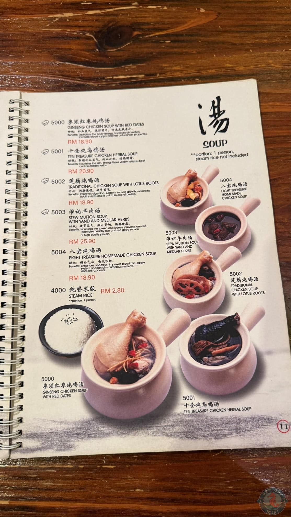 soup Menu