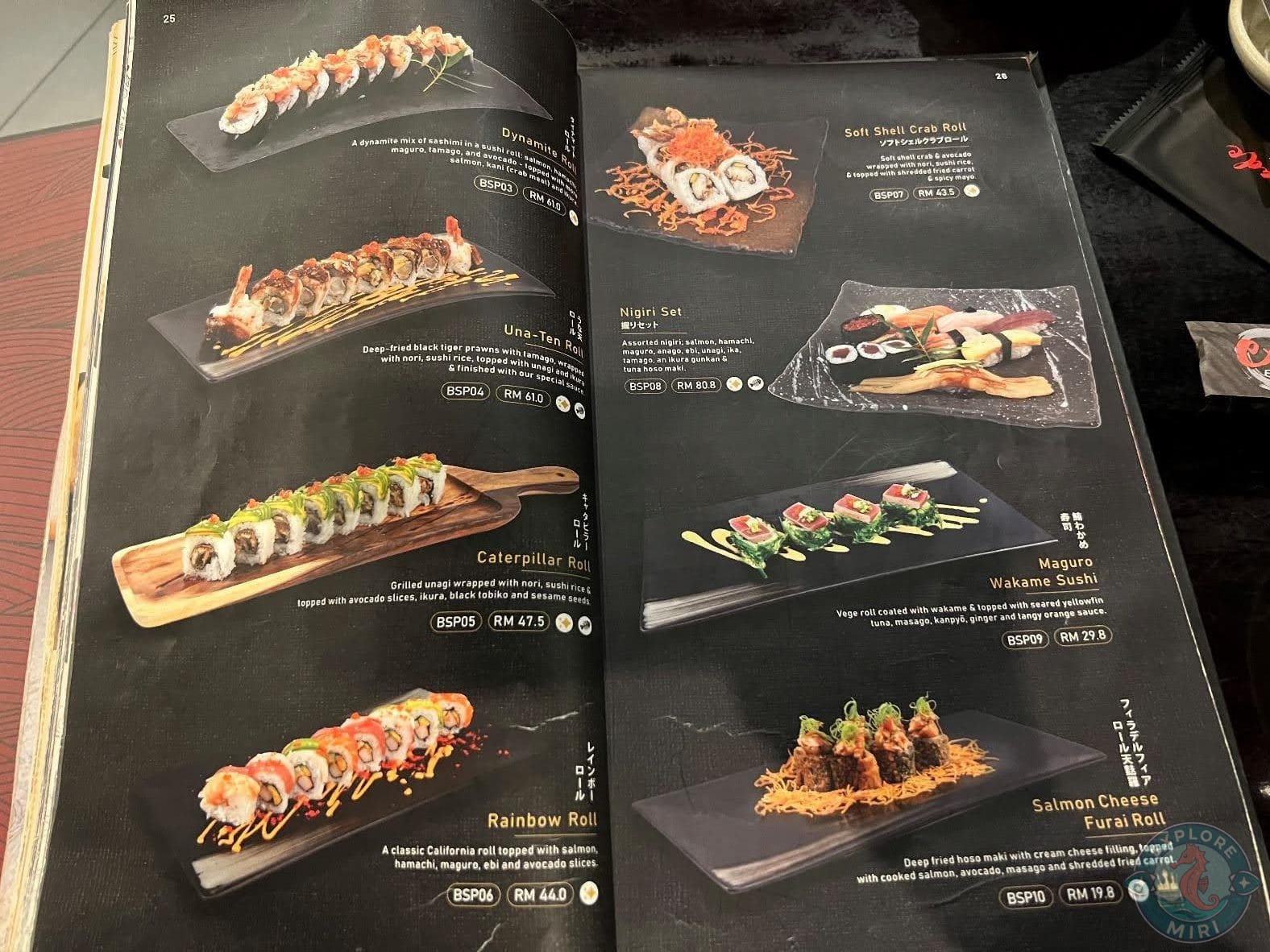 special sushi next page