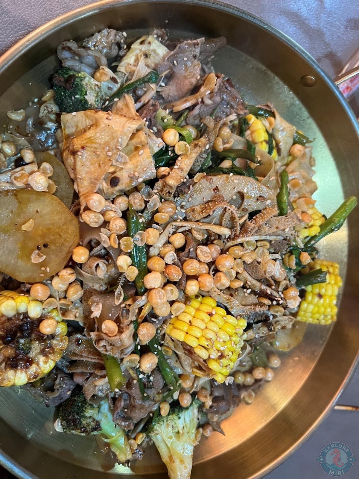 spicy Mala Xiang-Guo which had meat, veggies and corn