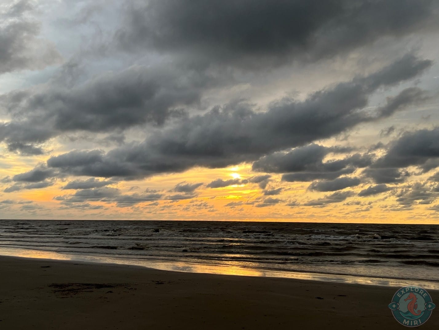 sunset looked orange