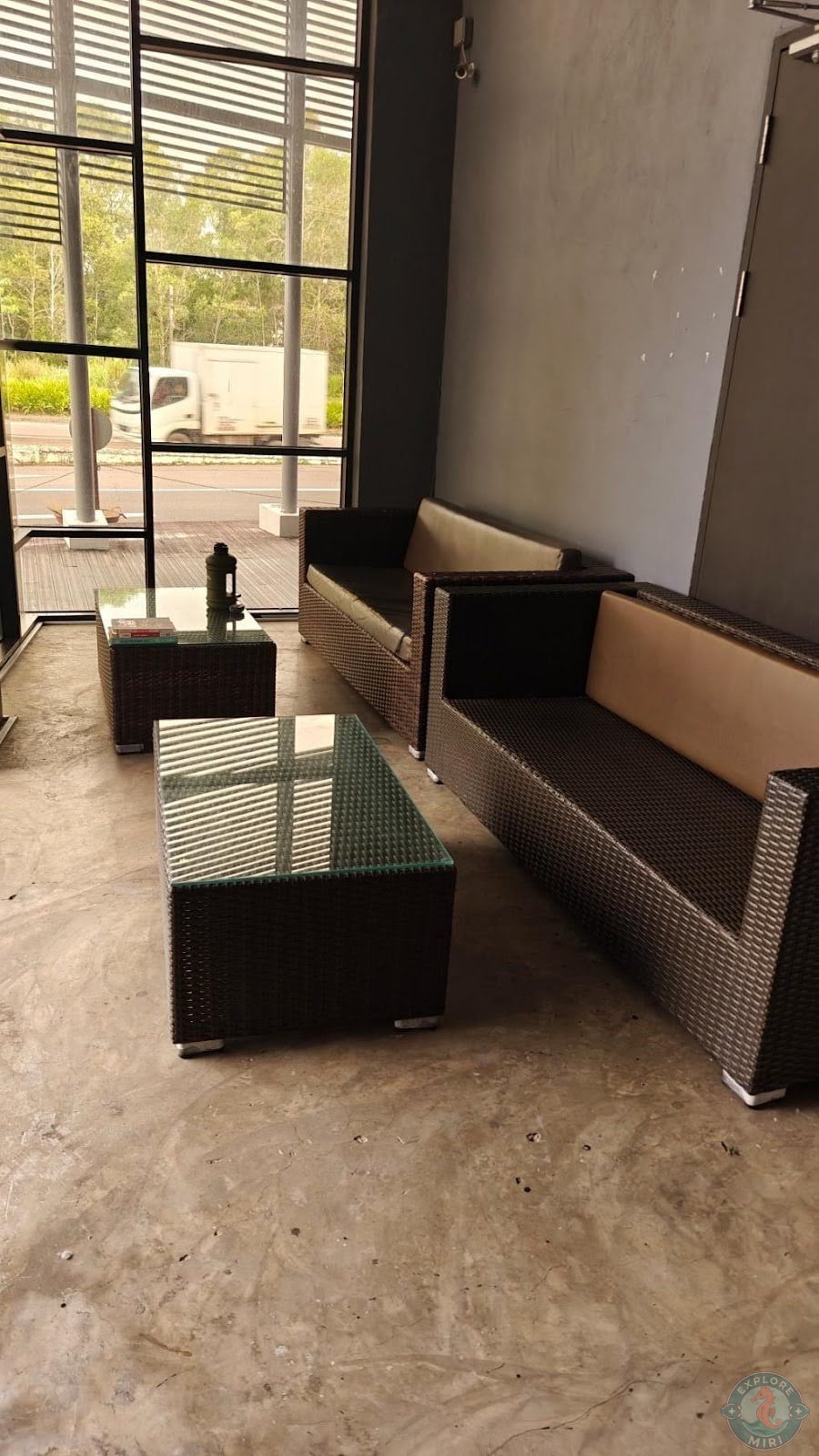 waiting area near the gym