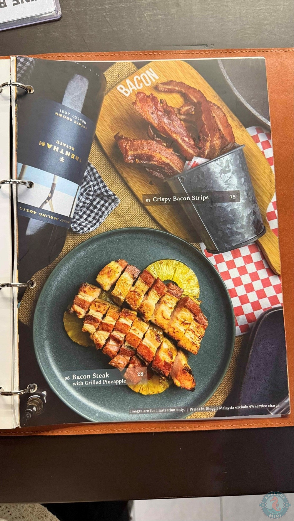 Aperitif Wine Bar Miri Times Square Menu Bacon 13