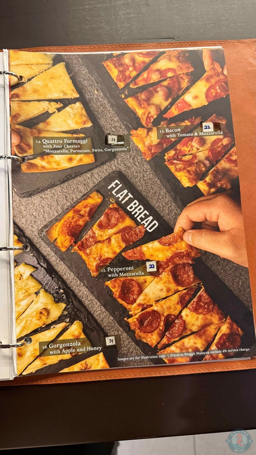 Aperitif Wine Bar Miri Times Square Menu Flat Bread 17