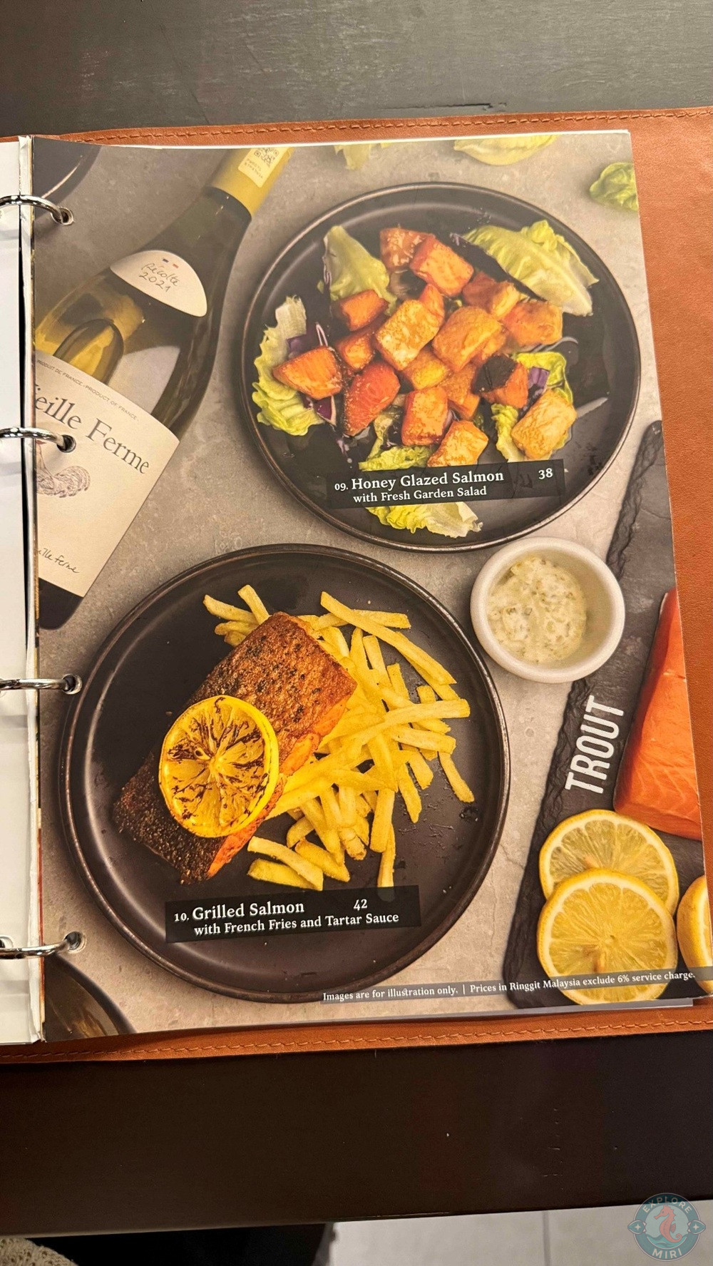 Aperitif Wine Bar Miri Times Square Menu Trout 14